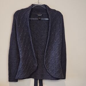 A. Giannetti Charcoal Merino Wool Sweater